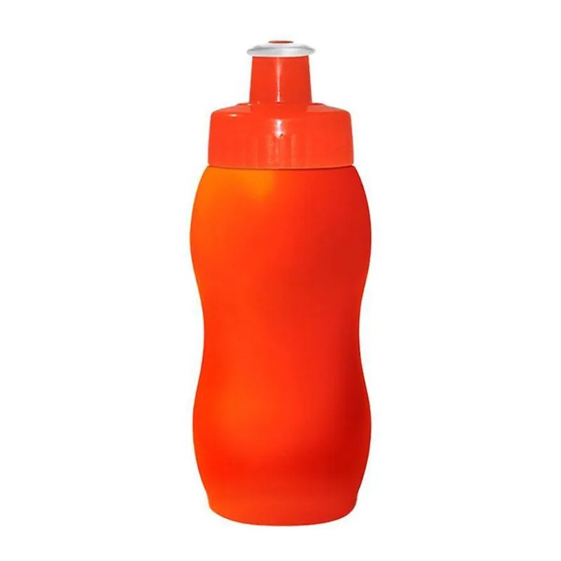 Kit 50 Squeezes Wave 250ml Alaranjado Plástico Premium