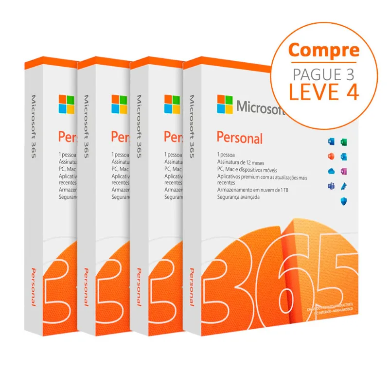 Microsoft Office 365 Personal Mac / Pc (box) Pague 2 Leve 3
