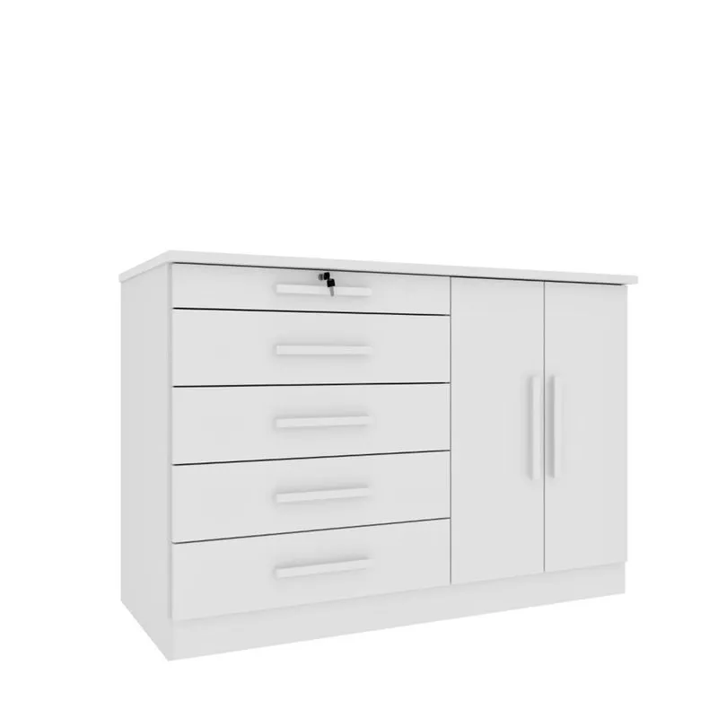 Comoda Istambul 5 Gavetas Neve - Tcil