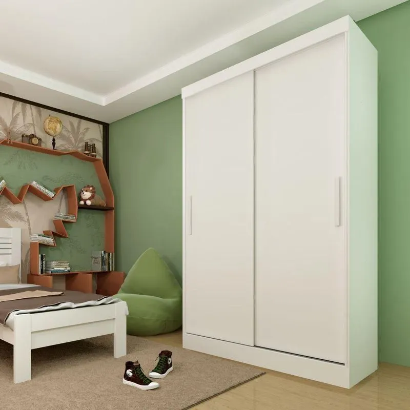 Guarda Roupa Firenze Solteiro Portas Flex Tcil Cor: Neve