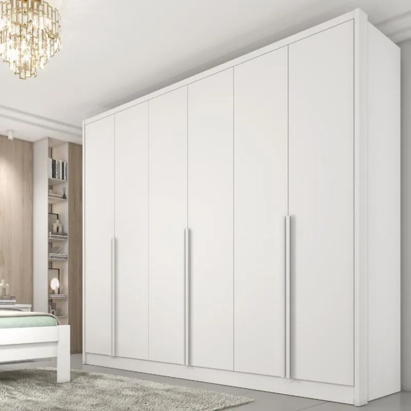 Guarda Roupa Casal 6 Portas 100% MDF Fortuna Tcil