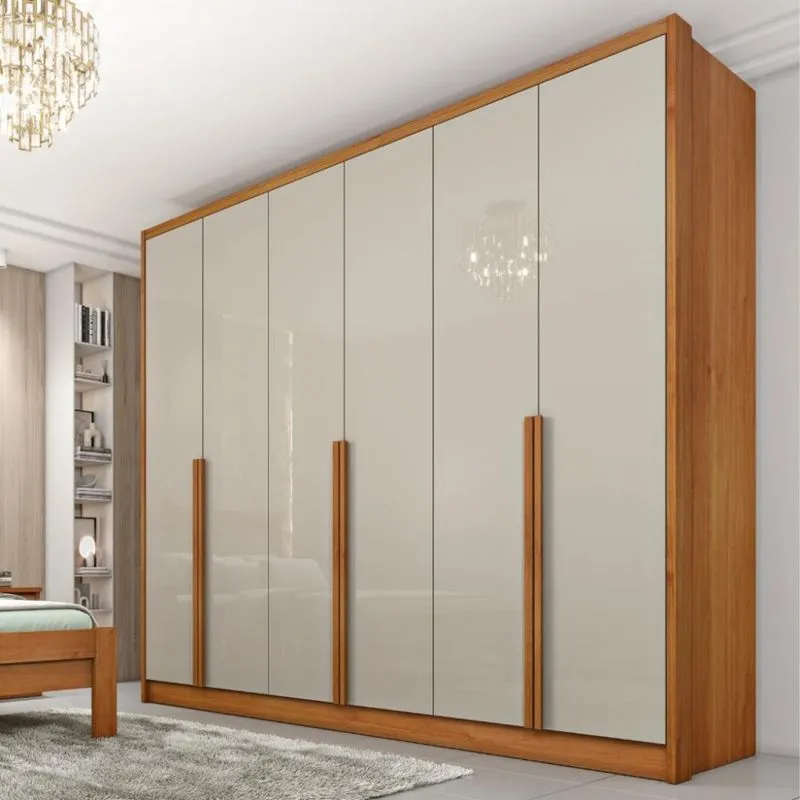 Guarda Roupa Casal 6 Portas 100% MDF Fortuna Tcil