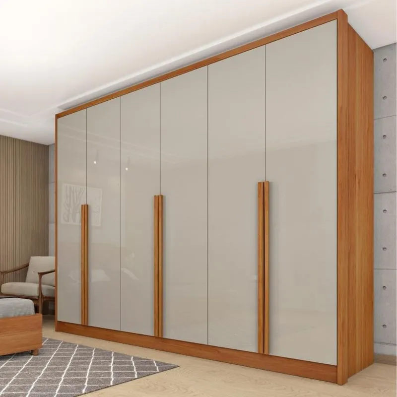 Guarda Roupa Casal 6 Portas 100% MDF Realeza Tcil