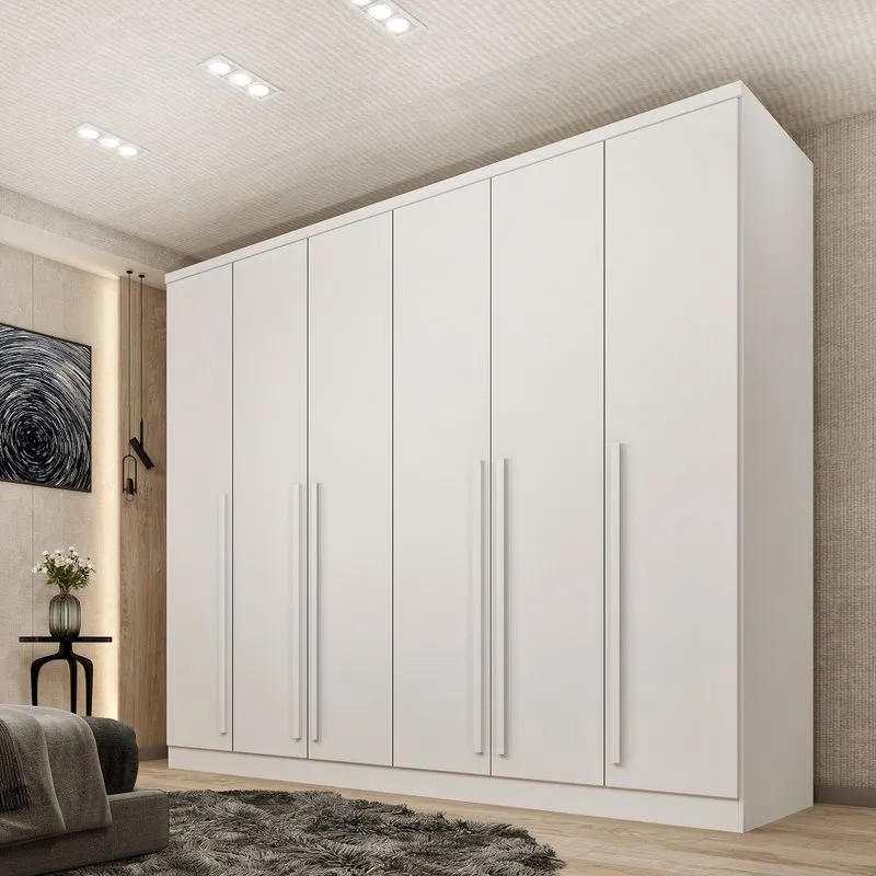 Guarda Roupa Casal 6 Portas Sevila Tcil