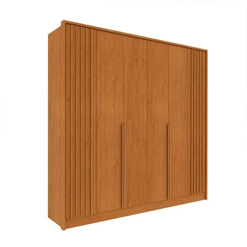 Guarda-Roupa Casal Vicenzo sem Pés 6 Portas 4 Gavetas Cinamomo