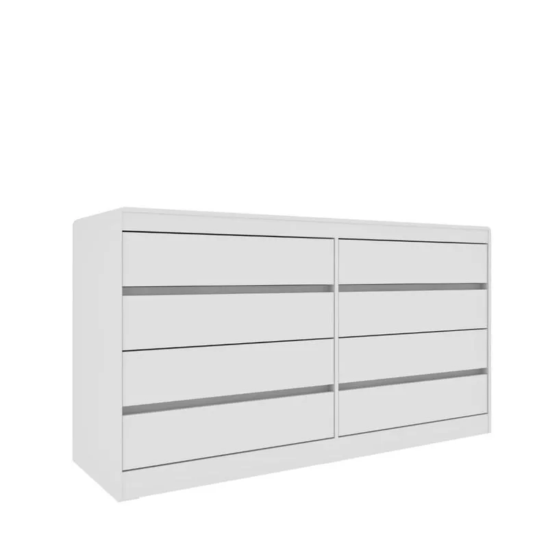 Comoda Espanha 8 Gavetas Neve - Tcil