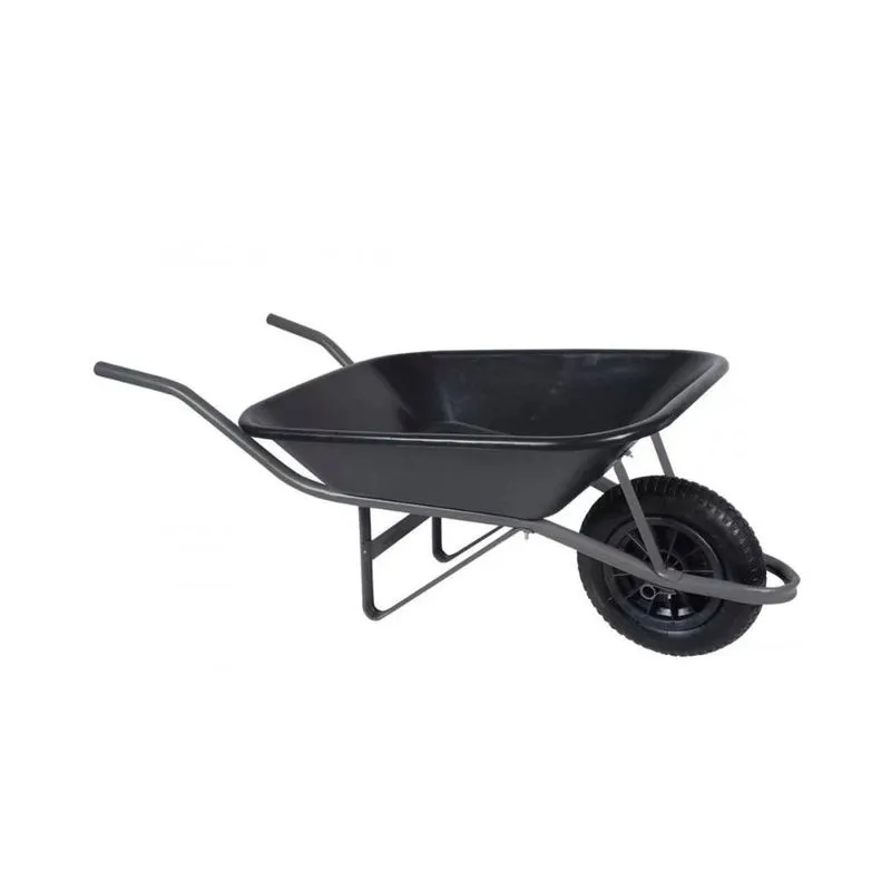 Kit Carrinho De Mão + 1 Caçamba S/ Furação Vem. 60 Litros