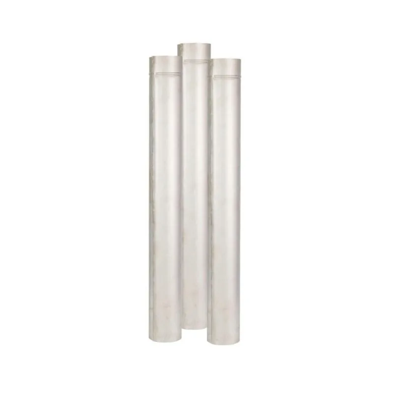 Kit 3 Cano 1m + 1 Cuva Sanfonada 120mm Zincado - Volpato