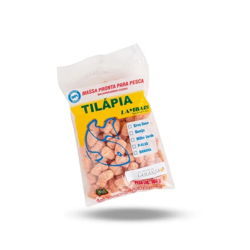 Massa Pronta Tilápia Bichinho Da Laranja 100g Pesca -lambari