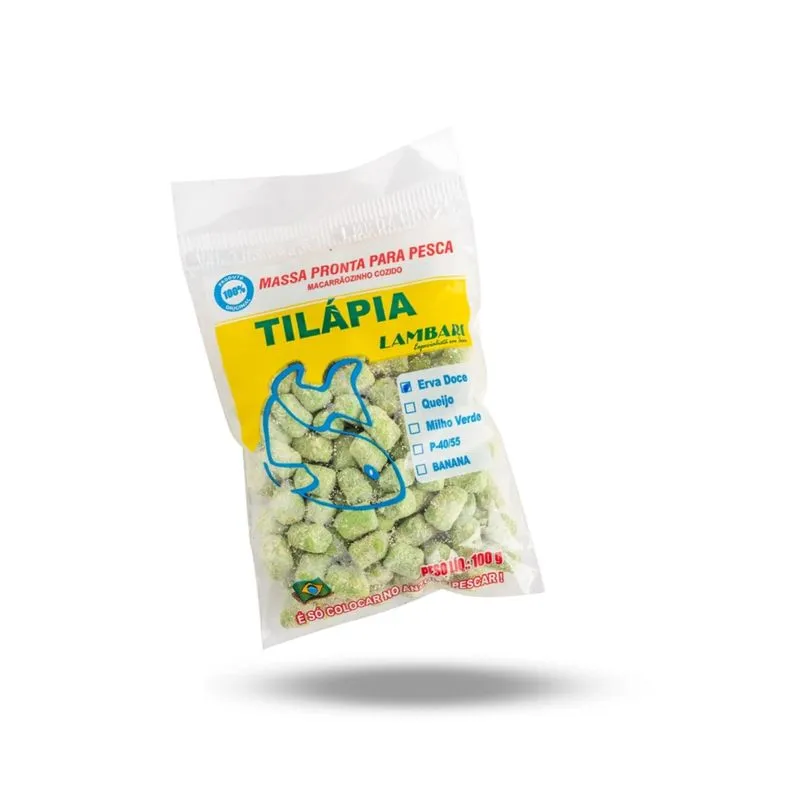 Massa Pronta Tilápia Erva Doce 100g Para Pesca - Lambari