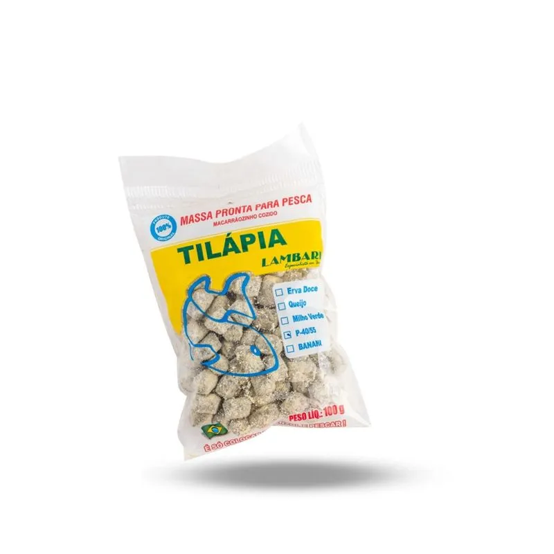 Massa Pronta Tilápia P-40/55 100g Para Pesca - Lambari