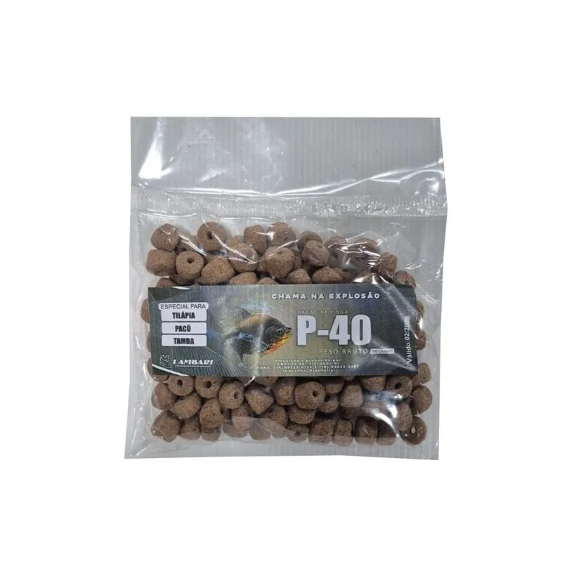 Ração Furadinha P-40 Para Pesca 100g - Lambari