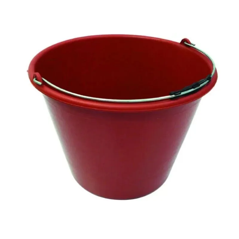 Kit 4 Balde Plástico 12l Vermelho + 4 Verde + 4 Amarelo