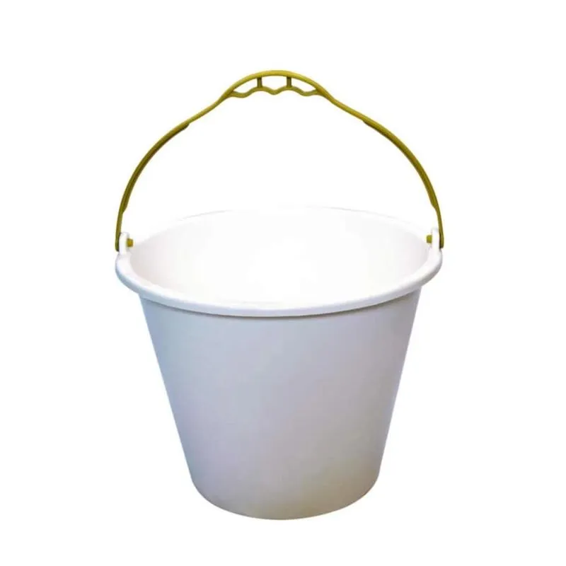 Kit 6 Balde Plástico Branco 12 Litros - Brasipla