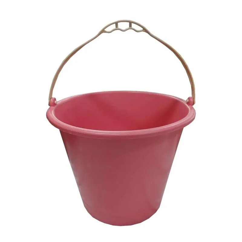 Kit 6 Balde Plástico Rosa 12 Litros - Brasipla