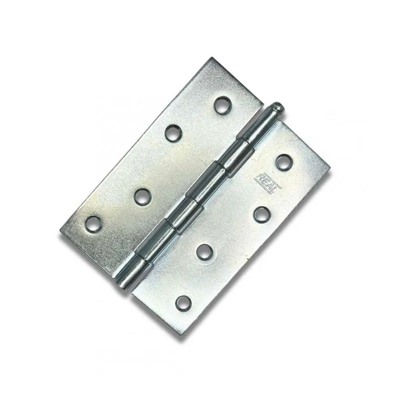 Kit 2 Dobradiça Zincada Porta / Janela Pino Solto Real 4"