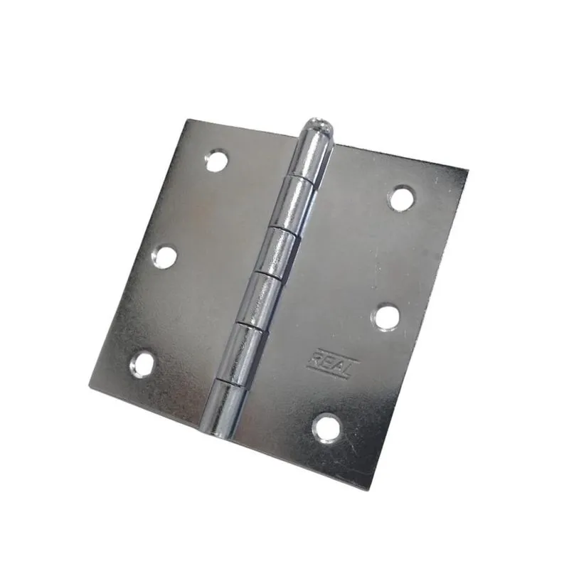 Kit 3 Dobradiça Zincada Porta / Janela Pino Solto Real 3x3"