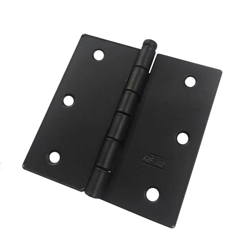 Kit 6 Dobradiça Preta Porta / Janela Pino Solto Real 3 X 3"