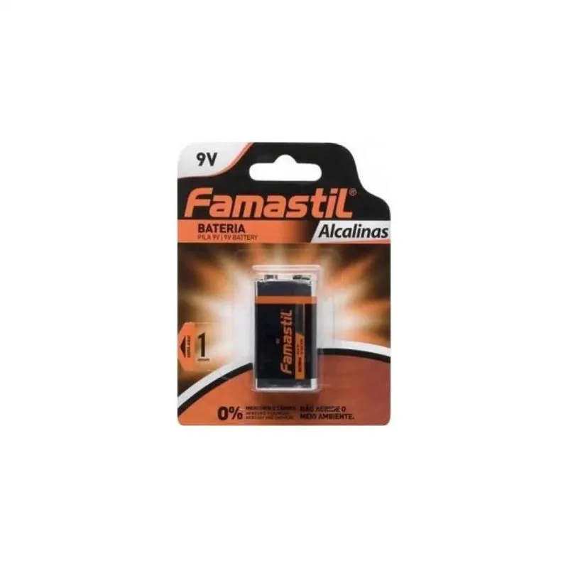Kit 10 Bateria Alkalina 9v Encartelada - Famastil
