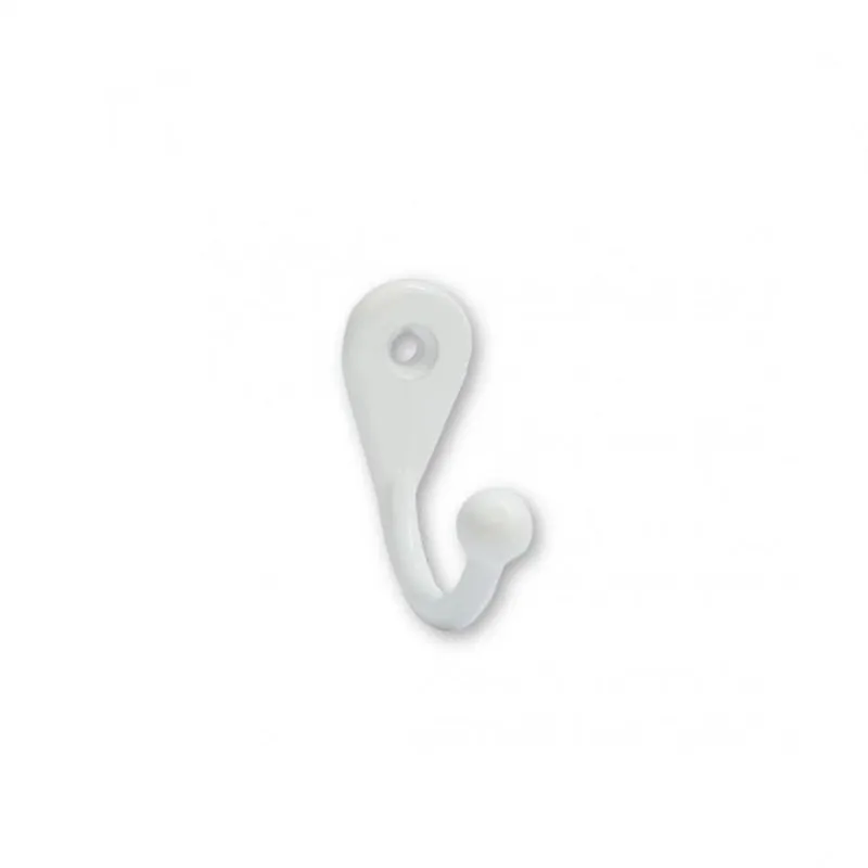 Kit 2 Cabide Gancho Simples Pequeno Branco - Loth