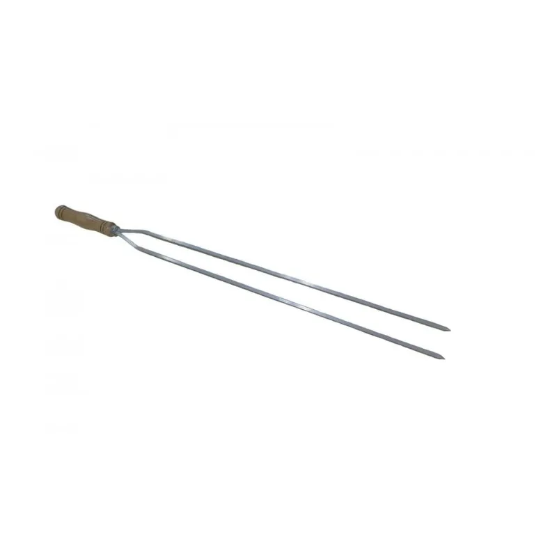 Kit 2 Espetos Duplo De Aluminio 85cm - Volpato