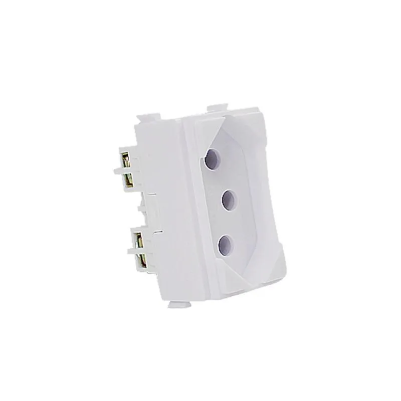 Kit 2 Tomada Elétrica Branca 10a Módulo Linha I9 - Ilumi