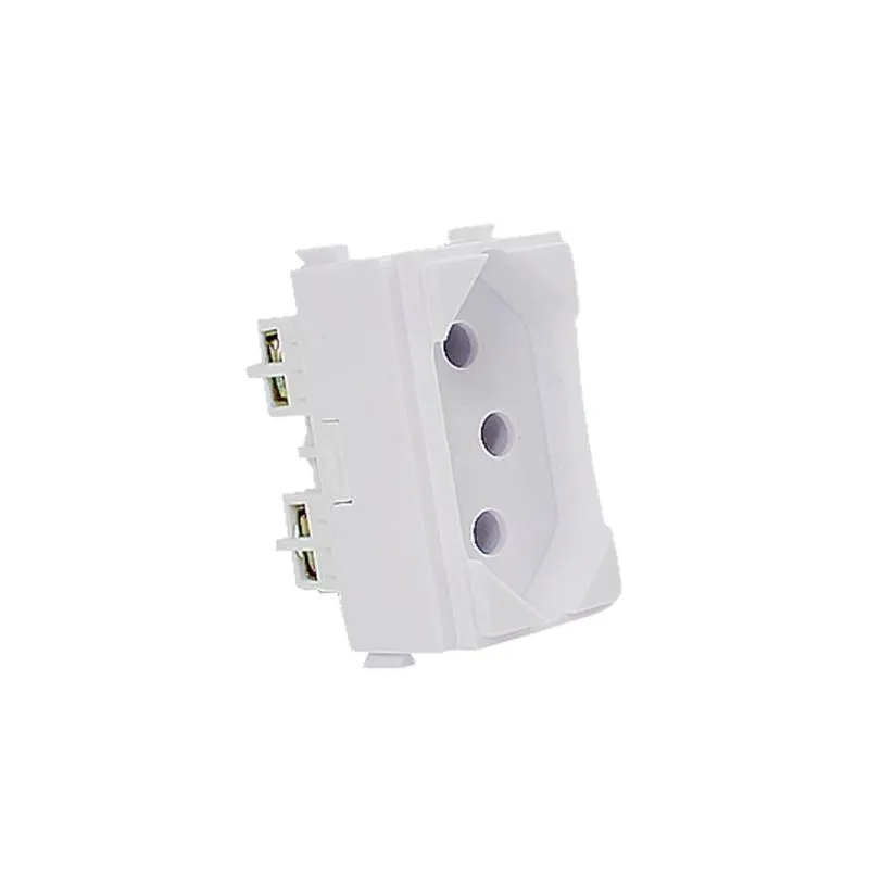 Kit 20 Tomada Elétrica Branca 10a Módulo Linha I9 - Ilumi