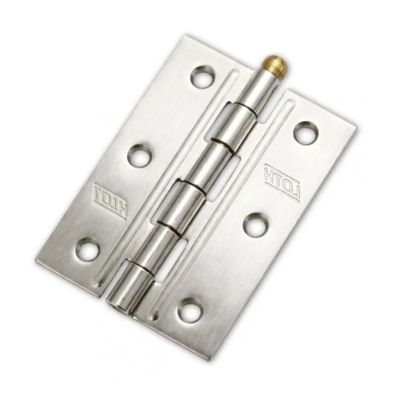 Kit 12 Dobradiça Inox Porta / Janela Pino Solto 3,5" - Loth