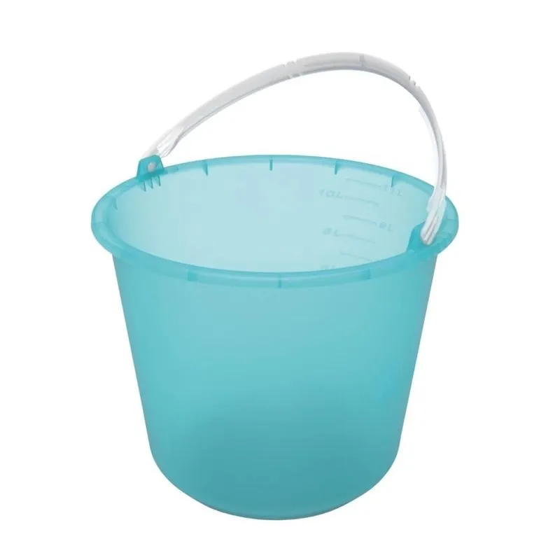 Kit 6 Balde Plástico Multi Lar Verde Água 12l - Metasul