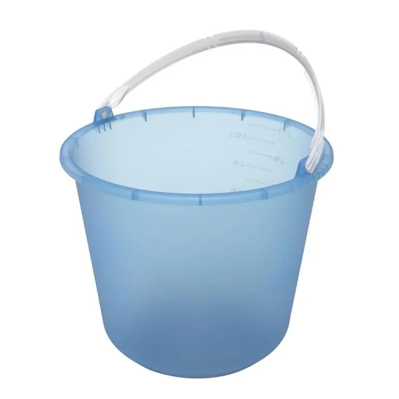 Kit 6 Balde Plástico Multi Lar Azul Celeste 12l - Metasul