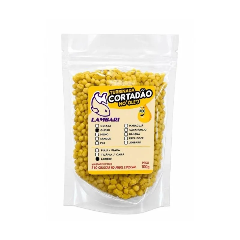 Massa Lambari No Óleo Queijo Para Pesca 100g Lambari