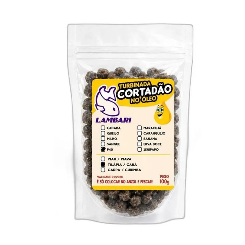 Massa Tilápia No Óleo P-40 Para Pesca 100g Lambari