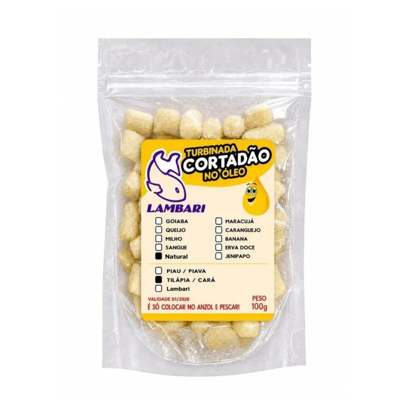Massa Tilápia No Óleo Natural Para Pesca 100g Lambari