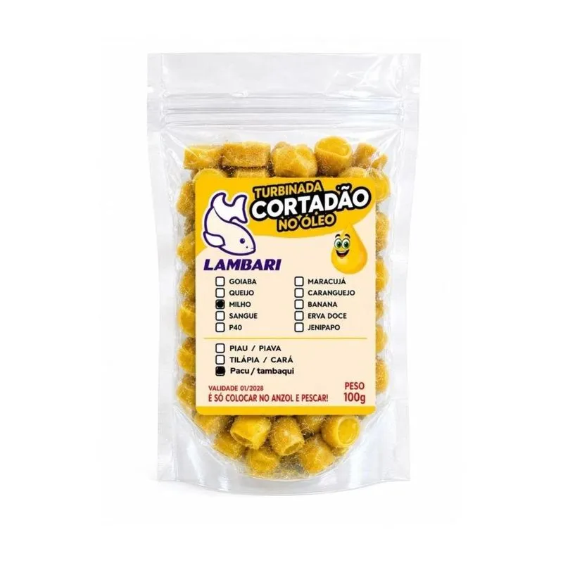 Kit 5 Massa Pacu/tambaqui Óleo Turbinada Milho Verde 100g