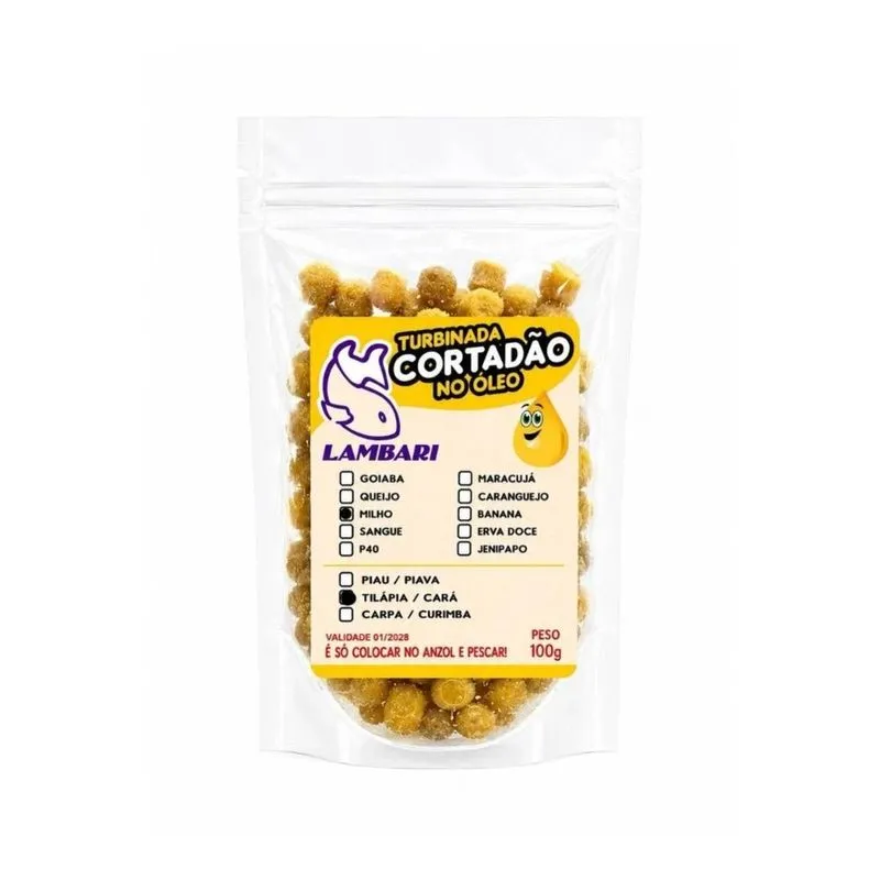 Kit 3 Massa Tilápia No Óleo Turbinada Milho Verde Pesca 100g
