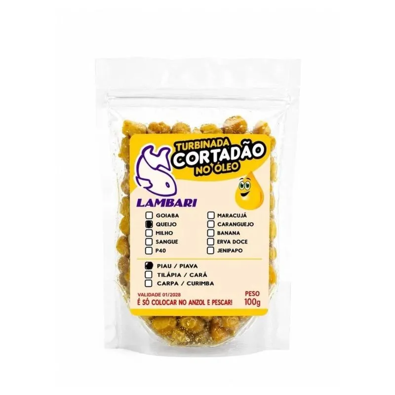 Kit 3 Massa Piau / Piava No Óleo Turbinada Queijo Pesca 100g