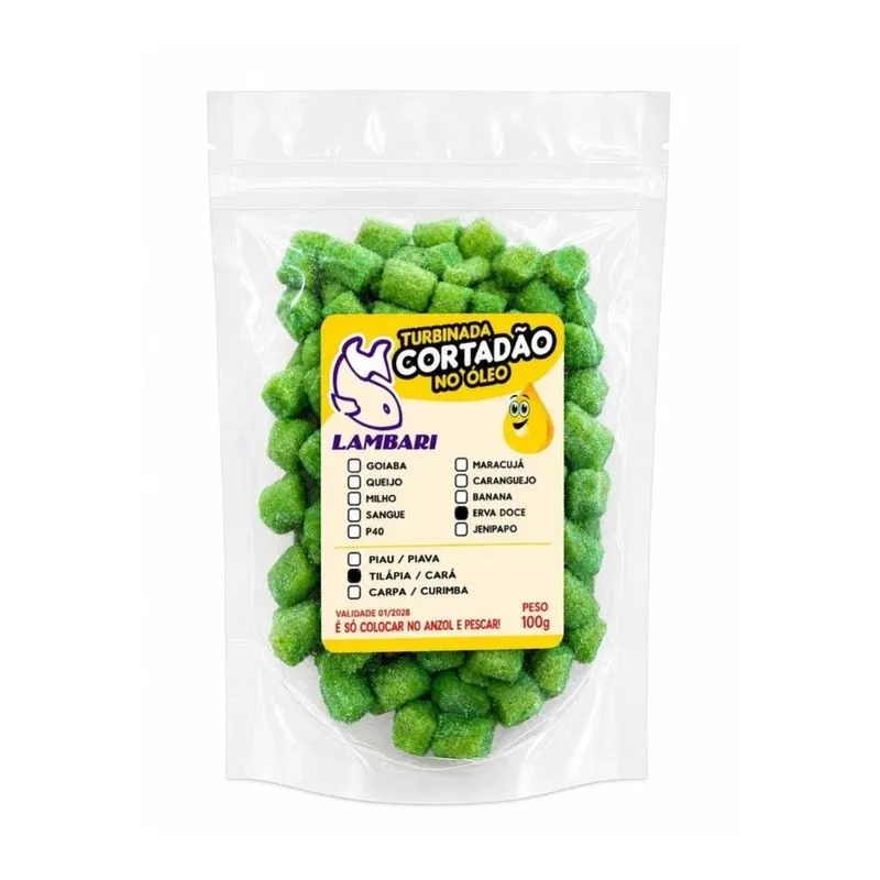 Kit 5 Massa Tilápia No Óleo Turbinada Erva Doce Pesca 100g