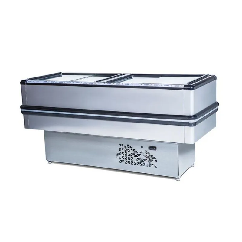 Ilha De Congelados Polar 2m Vidro Reto Inox Mipp 200 127v