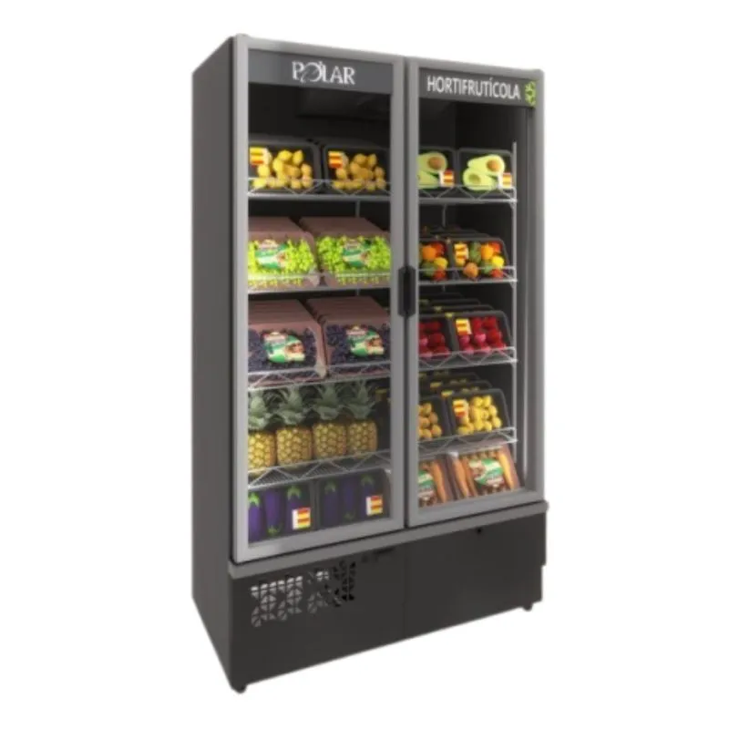 Expositor Vertical 02 Portas 1 15m Hortifruticola Polar Evpv 115 220v