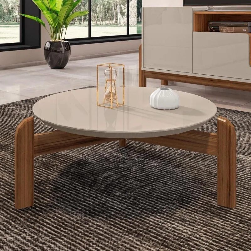 Mesa De Centro Chris Off White Cedro