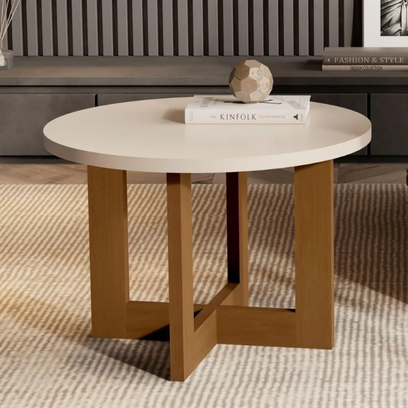 Mesa De Centro Celeste Pérola Nature