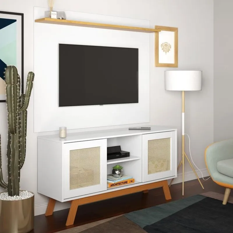 Home Para Tv Lar Cancun Branco Casah