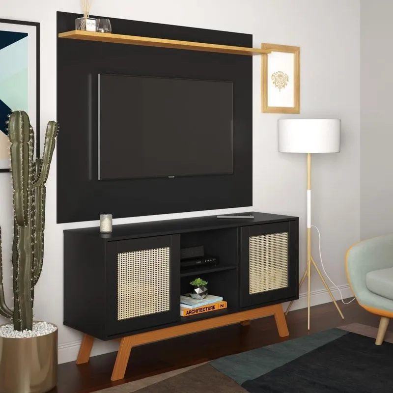 Home Para Tv Lar Cancun Preto Casah