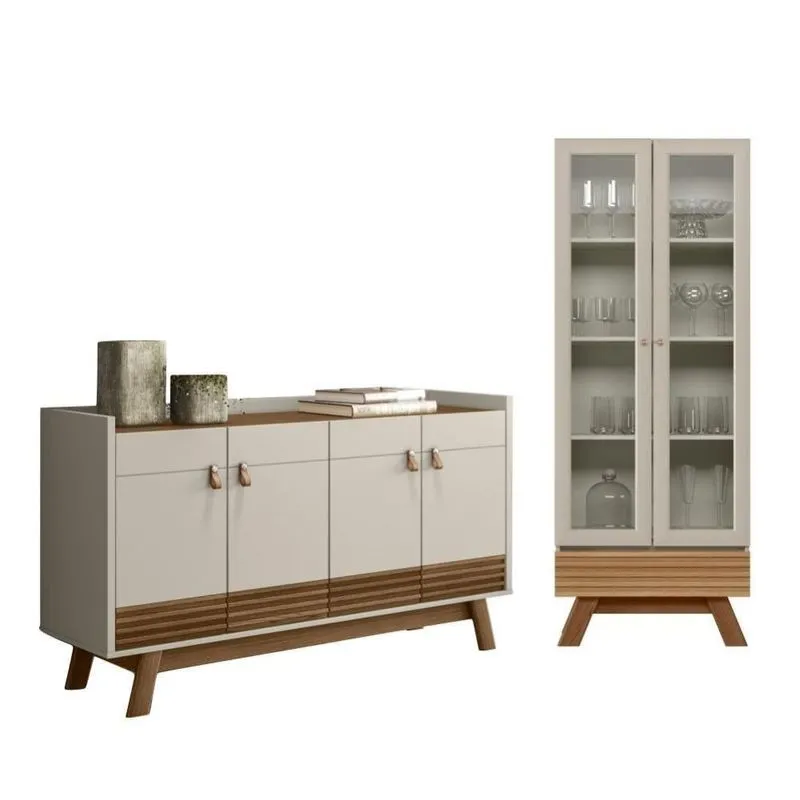 Jogo De Buffet Com Cristaleira Ripada Meet Freijo Off White