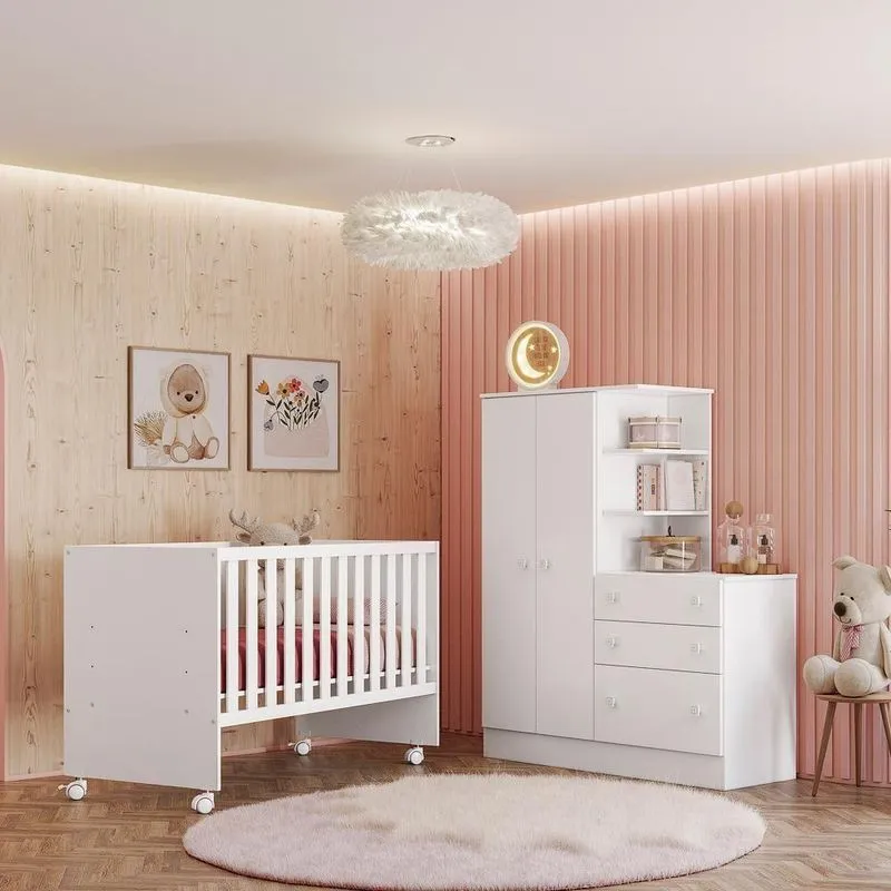 Conjunto Quarto Infantil Hamburgo Branco