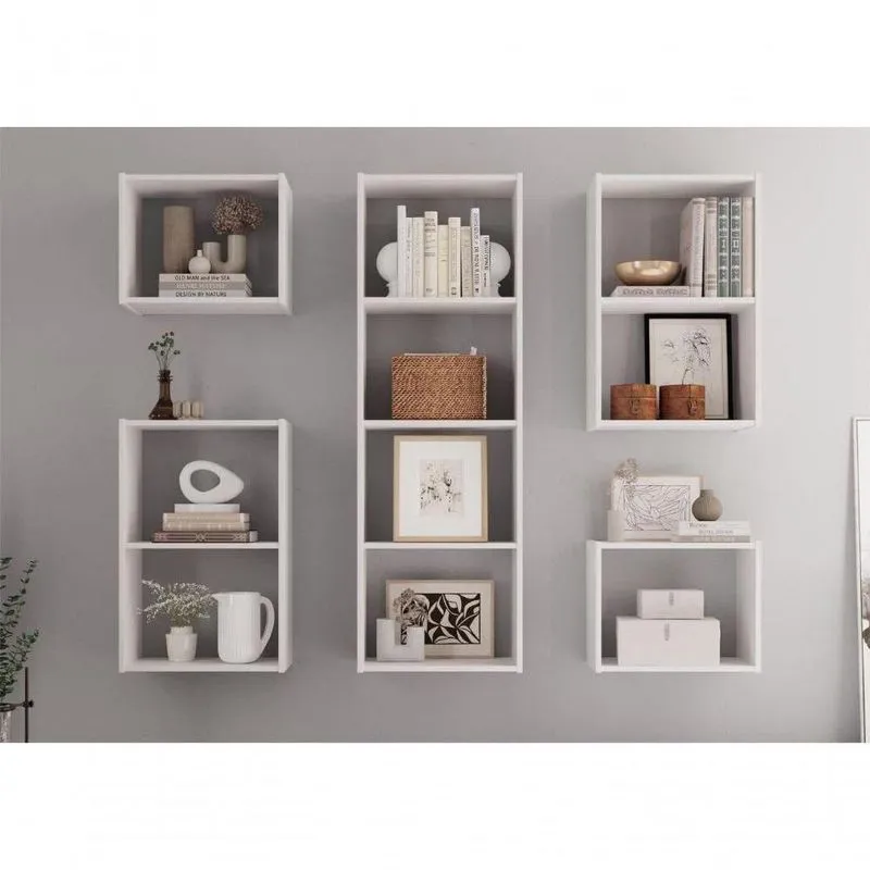 Conjunto Nichos 10 Compartimento Alfa Branco