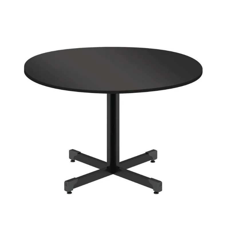 Mesa De Reuniao Redonda Red Preto Onix