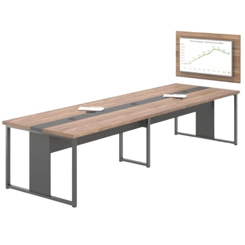 Conjunto para Escritório Madrid MDP BP 40mm 360cm Preto Casah