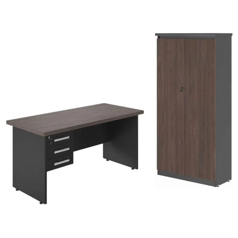 Jogo Armario Com Mesa De Eslovénia Freijo Preto