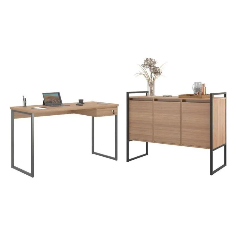 Conjunto Mesa E Buffet Garruer Montana